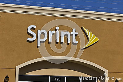 Las Vegas - Circa July 2016: Sprint Retail Wireless Store. Sprint is a Subsidiary of Japanâ€™s SoftBank Group Corporation V Editorial Stock Photo